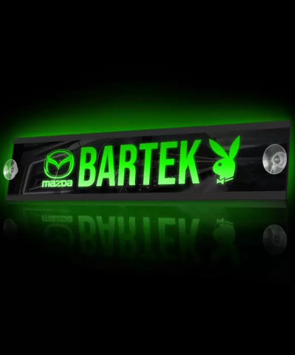 Tablica Imienna Led Tir Podświetlana dla Kierowcy do Ciężarówki Premium XL Grawer