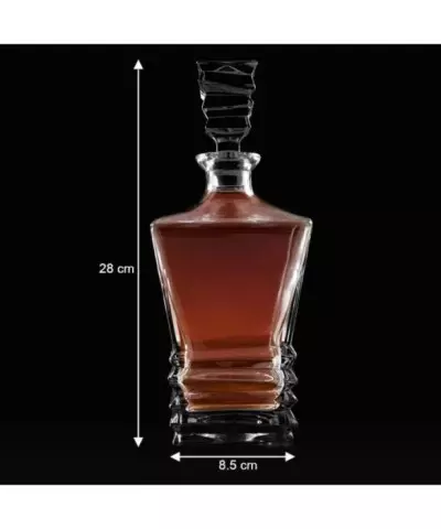 Karafka do Whisky z Grawerem na Prezent Plexido Geometric - 12