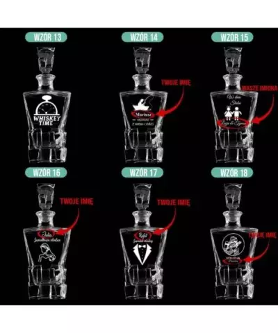 Karafka do Whisky z Grawerem na Prezent Plexido Ice Blink - 4