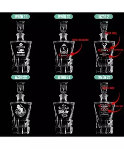 Karafka do Whisky z Grawerem na Prezent Plexido Ice Blink - 5