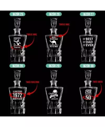 Karafka do Whisky z Grawerem na Prezent Plexido Ice Blink - 6