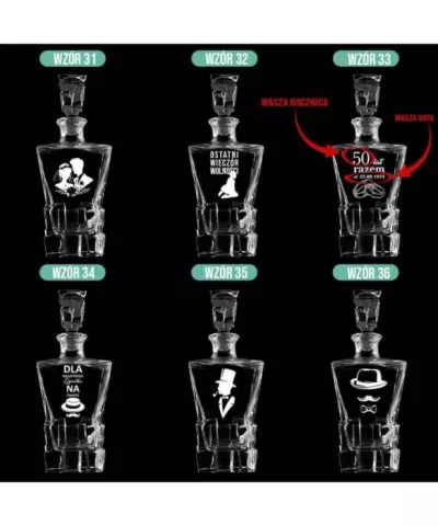 Karafka do Whisky z Grawerem na Prezent Plexido Ice Blink - 7