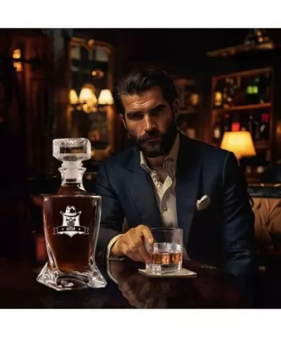 Karafka do Whisky z Grawerem na Prezent Plexido Twisted - 8