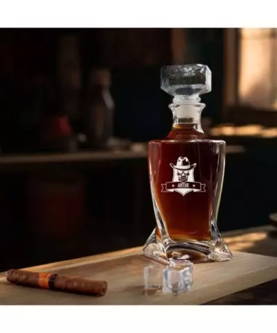 Karafka do Whisky z Grawerem na Prezent Plexido Twisted - 10