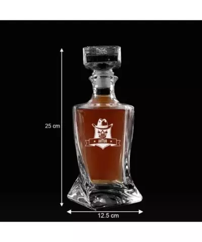 Karafka do Whisky z Grawerem na Prezent Plexido Twisted - 11