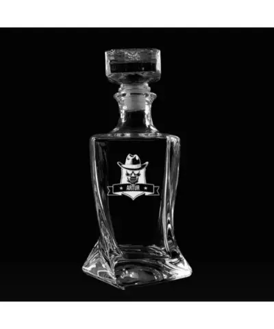 Karafka do Whisky z Grawerem na Prezent Plexido Twisted - 12