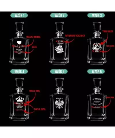 Karafka do Whisky z Grawerem na Prezent Plexido - 2