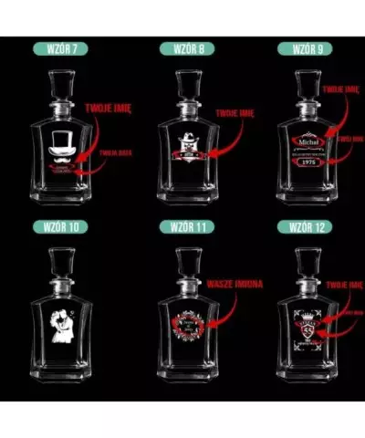 Karafka do Whisky z Grawerem na Prezent Plexido - 3