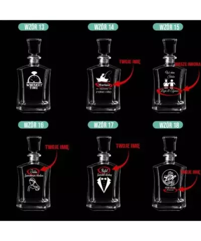 Karafka do Whisky z Grawerem na Prezent Plexido - 4