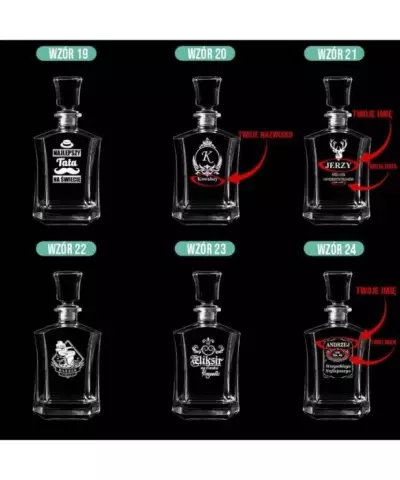 Karafka do Whisky z Grawerem na Prezent Plexido - 5