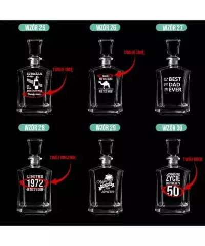 Karafka do Whisky z Grawerem na Prezent Plexido - 6