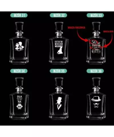 Karafka do Whisky z Grawerem na Prezent Plexido - 7