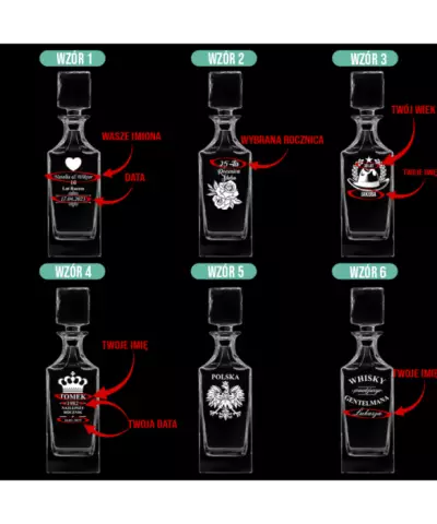 Karafka z Grawerem na Prezent Plexido - 2