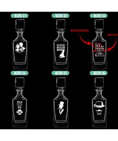 Karafka z Grawerem na Prezent Plexido - 7