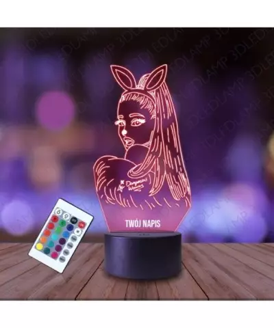 Lampka Nocna 3D LED LAMP Ariana Grande Dangerous Woman