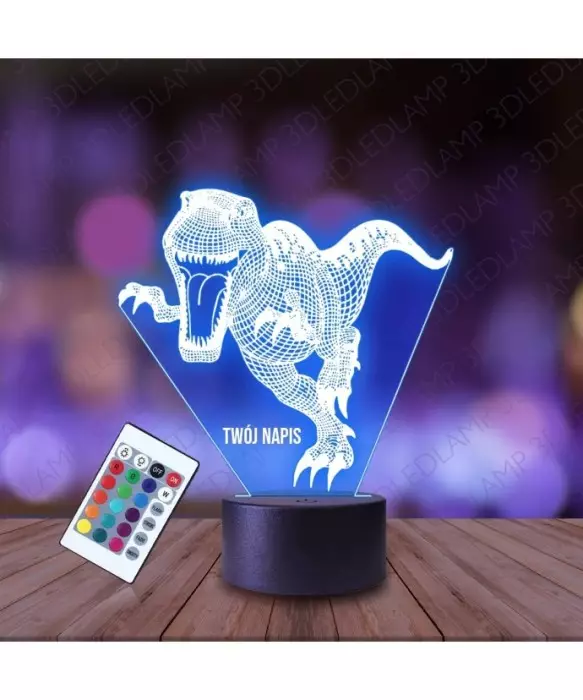 Lampka Nocna 3D LED LAMP Dinozaur Park Jurajski