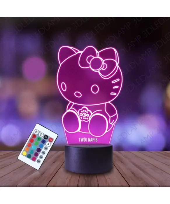 Lampka Nocna 3D LED LAMP Hello Kitty