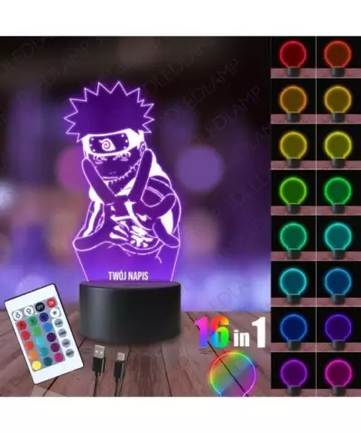 Lampka Nocna 3D LED LAMP Naruto