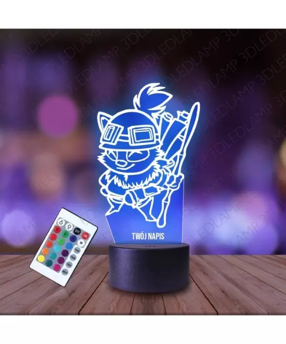 Lampka Nocna 3D LED LAMP Teemo League of Legends