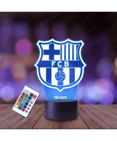 Lampka Nocna 3D LED LAMP FC Barcelona