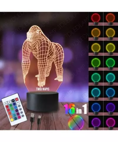 Lampka Nocna 3D LED LAMP Goryl