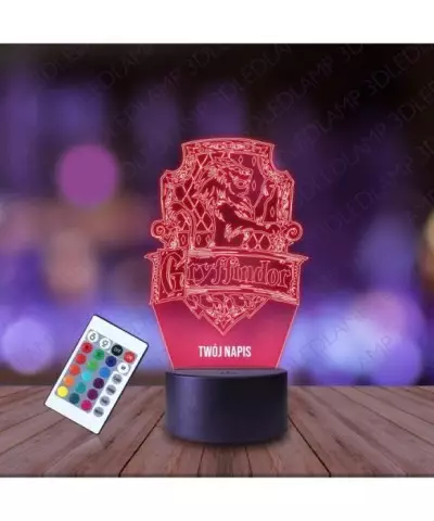 Lampka Nocna 3D LED LAMP Harry Potter Gryffindor
