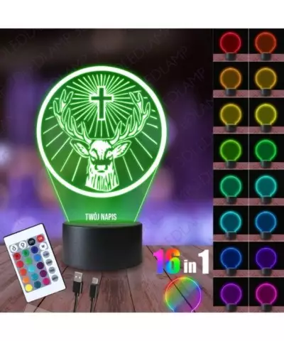 Lampka Nocna 3D LED LAMP Jagermeister Logo