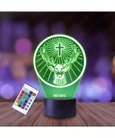 Lampka Nocna 3D LED LAMP Jagermeister Logo