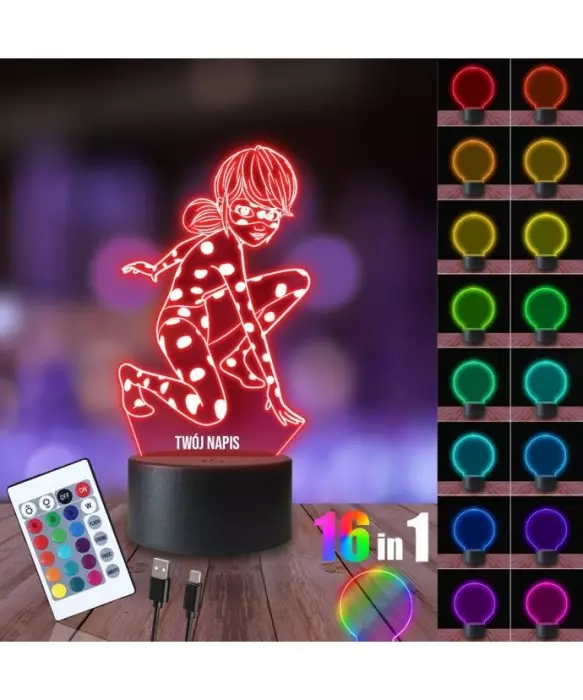 Lampka Nocna 3D LED LAMP Miraculum