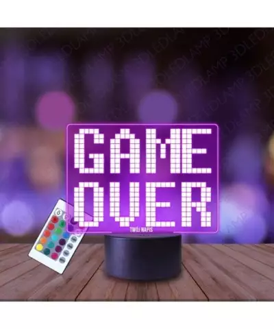 Lampka Nocna 3D LED LAMP Game Over