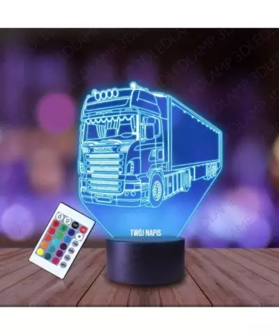 Lampka Nocna 3D LED LAMP Tir Scania