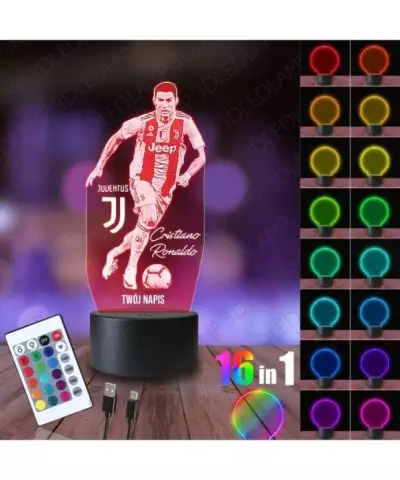 Lampka Nocna 3D LED LAMP Cristiano Ronaldo