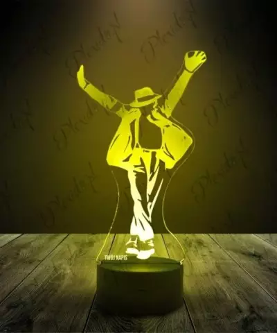 Lampka LED 3D Plexido Michael Jackson