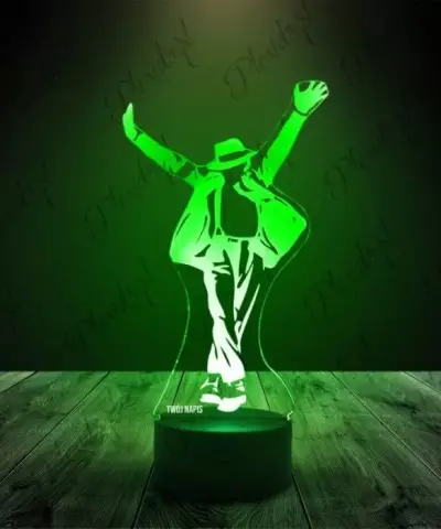 Lampka LED 3D Plexido Michael Jackson