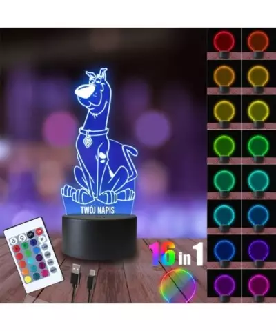 Lampka Nocna 3D LED LAMP Scooby-Doo