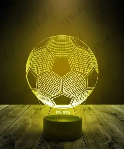Lampka LED 3D Plexido Piłka Nożna