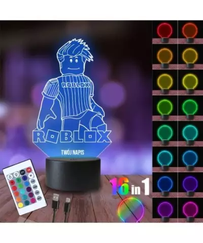 Lampka Nocna 3D LED LAMP Roblox Piłkarz