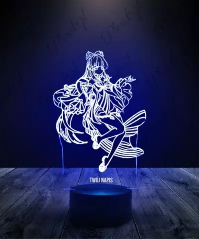 Lampka LED 3D Plexido Genshin Impact Kokomi