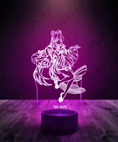 Lampka LED 3D Plexido Genshin Impact Kokomi