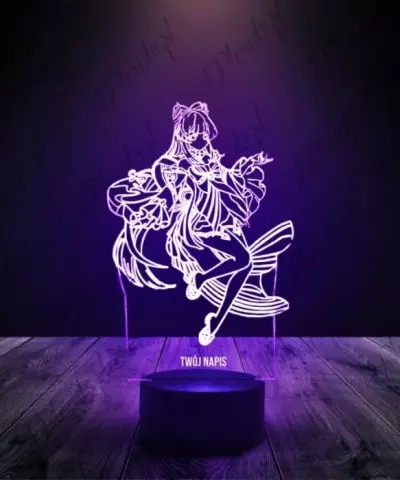 Lampka LED 3D Plexido Genshin Impact Kokomi