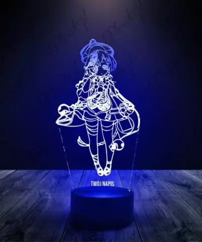 Lampka LED 3D Plexido Genshin Impact Qiqi