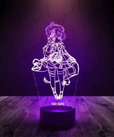 Lampka LED 3D Plexido Genshin Impact Qiqi