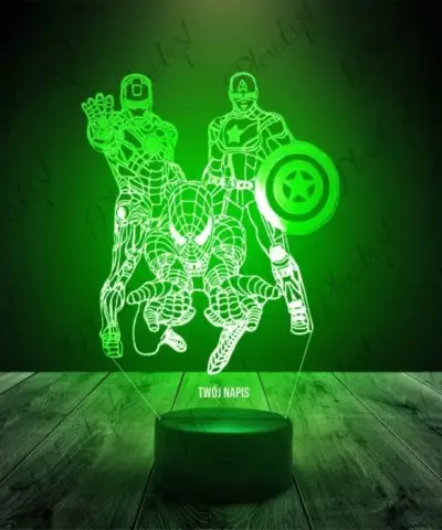 Lampka LED 3D Plexido Avengers