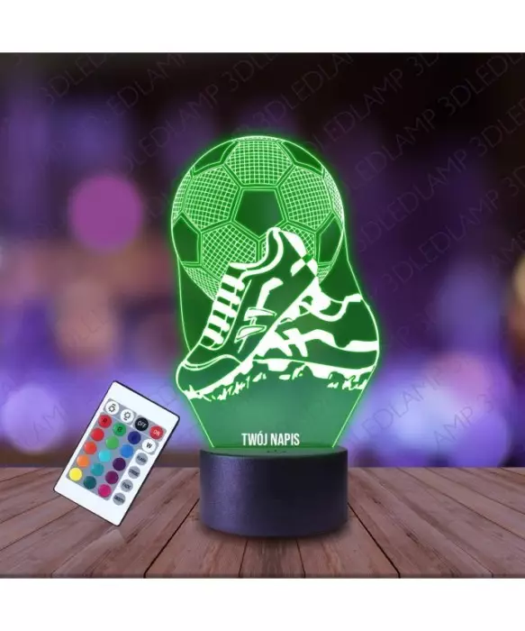 Lampka Nocna 3D LED LAMP Korki Piłka