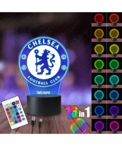 Lampka Nocna 3D LED LAMP Chelsea