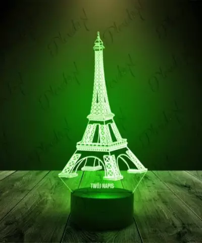 Lampka LED 3D Plexido Wieża Eiffla