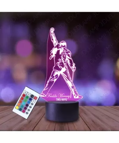 Lampka Nocna 3D LED LAMP Freddie Mercury
