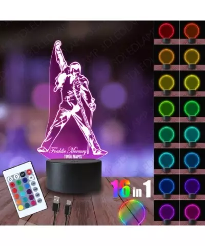 Lampka Nocna 3D LED LAMP Freddie Mercury
