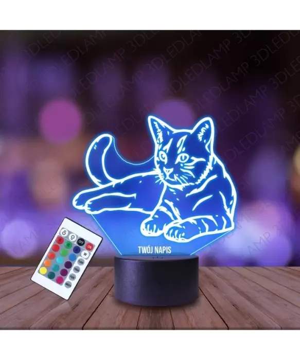 Lampka Nocna 3D LED LAMP Kot