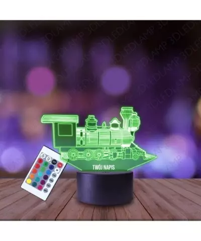 Lampka Nocna 3D LED LAMP Lokomotywa